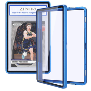 Boîtier en métal pour cartes <span class=keywords><strong>de</strong></span> jeu <span class=keywords><strong>de</strong></span> collection, personnalisé en vrac, multicolores, avec protection magnétique pour cartes <span class=keywords><strong>de</strong></span> jeu d'élite - Product Image 2