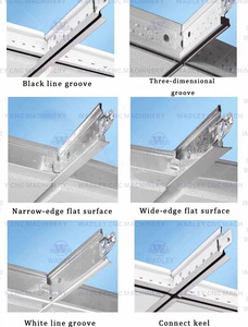 Automatic T Grid Bar Roll Forming <b>Machine</b> with Gear Core Components PLC Control for Steel Construction - Product Image 5
