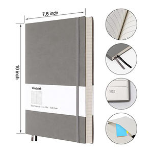 Carnet de notes en cuir PU personnalisé A4 A5 B5, impression directe d'usine, couverture rigide - Product Image 4