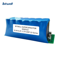 Modul Kapasitor Farad BITWELL 12-Seri Diameter 22mm 32.4V yang Dapat Disesuaikan, Modul Super Kapasitor 8.3F - Suhu Operasi -40~+65