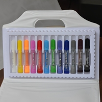 Ensemble de 12 marqueurs à peinture acrylique, stylos d'art pour enfants, dessin créatif, bricolage sur roche, pierre, métal, verre, céramique