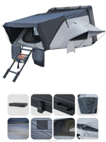 Tente de toit rigide double couche quatre saisons, imperméable et coupe-vent, pour camping en SUV et camion