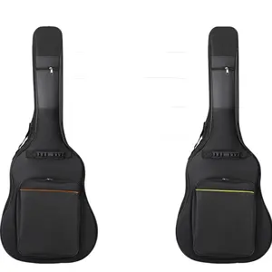 Wholesale music instrument accessory 30 to 41 inch single double shoulder mandolin acoustic bass electric guitar waterproof bag