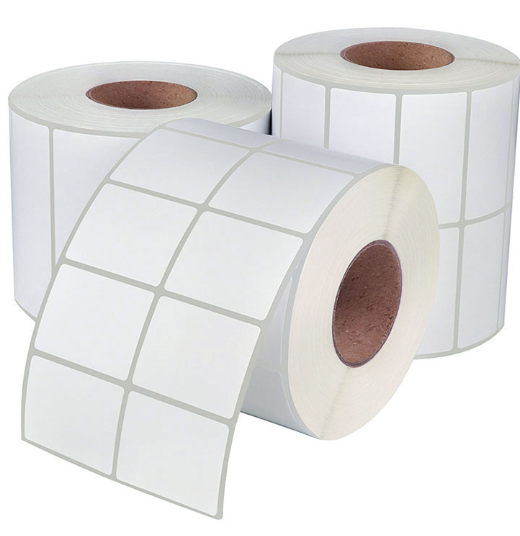 Thermal Transfer Customizable Shipping Labels PP Self Adhesive Waterproof Sticker Roll with Glassine Liner