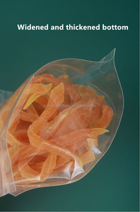 Bolsa transparente con cierre de cremallera, bolsa de embalaje de plástico impermeable para alimentos para mascotas, chicle, frijoles, arroz, aperitivos - Product Image 6