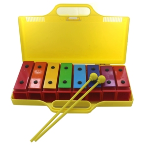 Xylophone en aluminium arc-en-ciel à 8 tons, jouet éducatif musical pour la petite enfance, avec boîte de rangement, vente en gros - Product Image 6