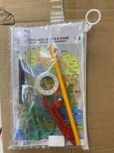 בית ספר אפריקה 12 יחידות סט גיאומטריה מתמטית סט ציור מצפן נייר מכתבים pvc שקוף לתלמיד חזרה לבית הספר - Product Image 3