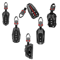 Nouvelle Housse de Clé de Voiture en Métal et Cuir avec Logo pour Toyota Camry Prius Land Cruiser Prado 150 Crown Subaru Forester XV GJ