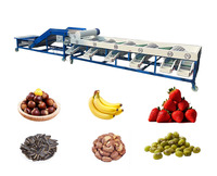 Hoogwaardige fruit- en groentewas-, droog- en sorteermachine, radijs sorteermachine, wortelsorteerlijn, zoete aardappel sorteermachine op maat