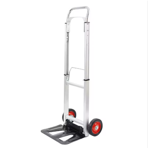 Truk troli <span class=keywords><strong>aluminium</strong></span>, koper tangan transportasi mudah dibawa, kapasitas 90 KG, <span class=keywords><strong>2</strong></span> roda tugas berat - Product Image 1