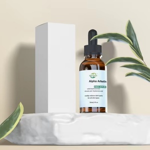 Sérum à l'extrait d'alpha-arbutine de qualité cosmétique, disponible en OEM/ODM pour le blanchiment de la peau, conditionné en flacons - Product Image 1