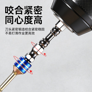 Electric <b>Screwdriver</b> Bit And Socket <b>Set</b> 10 Piece 1/4 In Steel Hard Case Tool Kit For Home Repair - Product Image 4