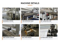 Machine de laminage de revêtements JLM120-3200 PLC automatique à entraînement électrique pour film plastique, haute précision, économie d'énergie, largeur de revêtement max. 3200 mm