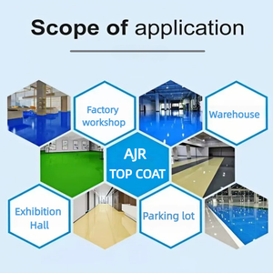 Peinture de sol en sable coloré époxy écologique, facile à installer et à nettoyer, antidérapante, aspect marbre, pour usine - Product Image 5