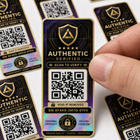 Etiqueta de Seguridad para Productos de Lujo con Efecto Holográfico, Autenticación Digital y Protección Antimanipulación