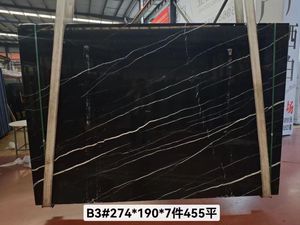 Lastre di Marmo Nero Marquina di Lusso per Piani di Lavoro e Rivestimenti Murali - Product Image 3
