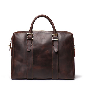 Bolsa para llaves de piel de vaca hecha a mano, estilo retro, tamaño mini, con cremallera, bolsillo para monedas, colgante de cintura de gran capacidad - Product Image 2