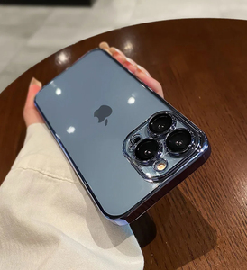 Sang Trọng Mạ Rõ Ràng <span class=keywords><strong>TPU</strong></span> Điện Thoại Trường Hợp Đối Với <span class=keywords><strong>iPhone</strong></span> 15 14 Cộng Với 13 12 11 Pro Max Mini Ống Kính Bảo Vệ Trường Hợp Trong Suốt Cover Quay Lại - Product Image 4