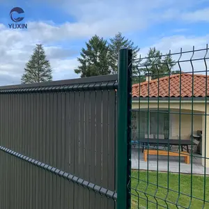 3D hàng rào cong PVC tráng hàn dây lưới hàng rào cho ranh giới tường bảng điều chỉnh chống leo lên hàn dây lưới hàng rào Bảng điều chỉnh cho vườn