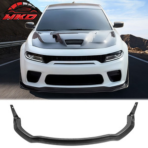 Compatible con Dodge Charger Widebody 2020-2023, Labio de Parachoques Delantero Estilo IKON, Impresión de Fibra de Carbono - Product Image 1