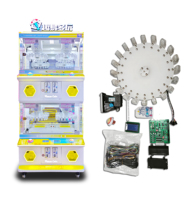 Kit de distributeur automatique à pièces de Offre Spéciale 20 jeux à prix et cadeau jouet de grue en métal divertissement optimal pour les enfants