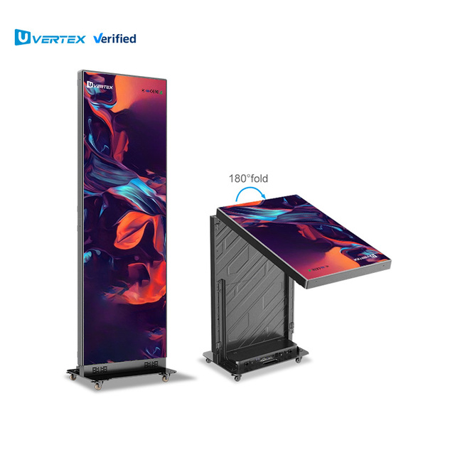 Indoor GOB COB P1.25 P1.53 P1.86  640 * 1920mm Portable High Brightness Digital Signage LED Poster Display Screen