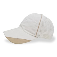 Casquette de baseball pour hommes personnalisée de haute qualité Panneau en caoutchouc Logo Performance Sport Papa Chapeau imperméable découpé au laser Trou perforé