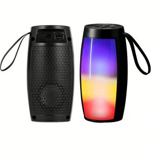 Newest LED Wireless <b>Speaker</b> Portable RGB Colorful Luminous Card <b>Speaker</b> Night Light Music Player With Lanyard - Product Image 2