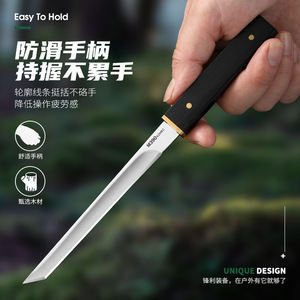 Portable outdoor knife, multi-purpose fruit knife, Kikuta wooden <b>box</b> knife, camping sharp meat knife, exquisite gift <b>box</b> knife, - Product Image 3