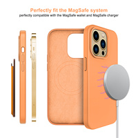Casing HP Anti-Sidik Jari Silikon Cair Kualitas Terbaik 2026 untuk iPhone 13 14 Pro Max iPhone 15 Warna Magnet Fashion Terbaru