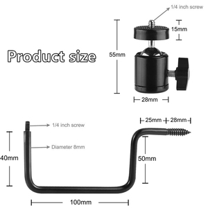 Đường mòn máy ảnh cây gắn kết 360 độ xoay dễ dàng gắn kết có thể điều chỉnh trò chơi máy ảnh phụ kiện cây đứng - Product Image 3