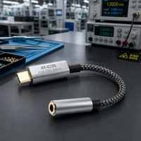 Câble adaptateur DAC Type-C vers 3,5 mm HiFi, CX31993 130 dB SNR, compatible avec les écouteurs 3,5 mm CTIA et OMTP pour Android iPhone OEM