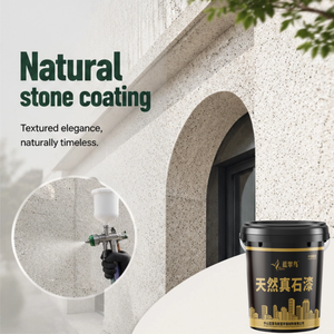 Pintura en Aerosol con Efecto Piedra Real <span class=keywords><strong>de</strong></span> Uso Profesional y Calidad Comercial para Equipos <span class=keywords><strong>de</strong></span> Pintores Profesionales - Product Image 1