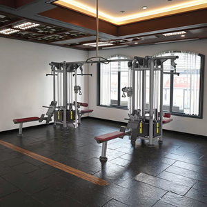 스쿼트 및 크로스 오버 기능이있는 남녀공용 8 스테이션 다기능 트레이너 종합 체육관 기계 운동용 싱글 포드 - Product Image 6