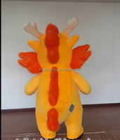 Costume de mascotte de danse du dragon chinois ancien pour adultes Costume de dinosaure dragon chinois gonflable de 2m à vendre