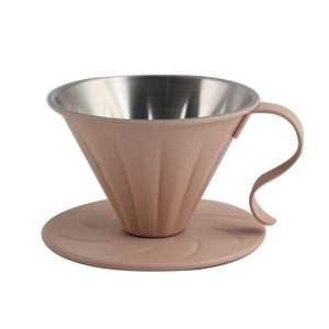 Durable Pink Color Thickened Stainless Steel 304 Pour Over Coffee <b>Maker</b> Set - Product Image 5
