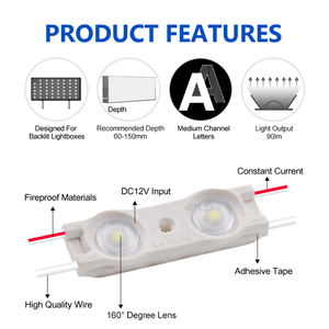 2 Módulos LED para Letreros, 0.96W, 6500K, Luz Blanca Impermeable Decorativa para Caja de Luz Publicitaria, Letras con Cinta Adhesiva en la Parte Posterior - Product Image 5