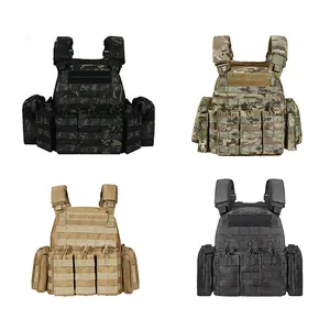 Colete de segurança modular Molle de nylon 1000D para uso ao ar livre Coletes táticos leves Molle