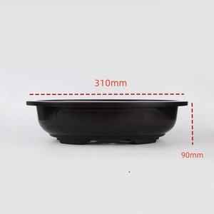 Vaso di paesaggio ovale con decorazione d'interni a basso costo multi-formato ispessito vita alta che pianta un vaso di plastica ovale bonsai - Product Image 2