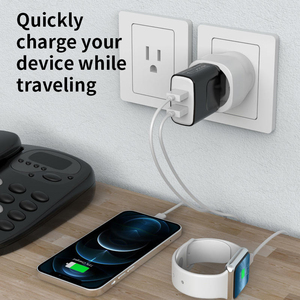 Travel <b>Plug</b> <b>Adapter</b> for Canada & USA Outlets US Standard ABS Material Short Circuit Protection - Product Image 6