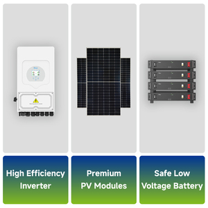 Sistema Solar Híbrido Deye de 8 kW, 12/10 Fases, Kit Completo, Almacenamiento de Energía para el Hogar, Sistema Solar Fotovoltaico de 8 kW - Product Image 2