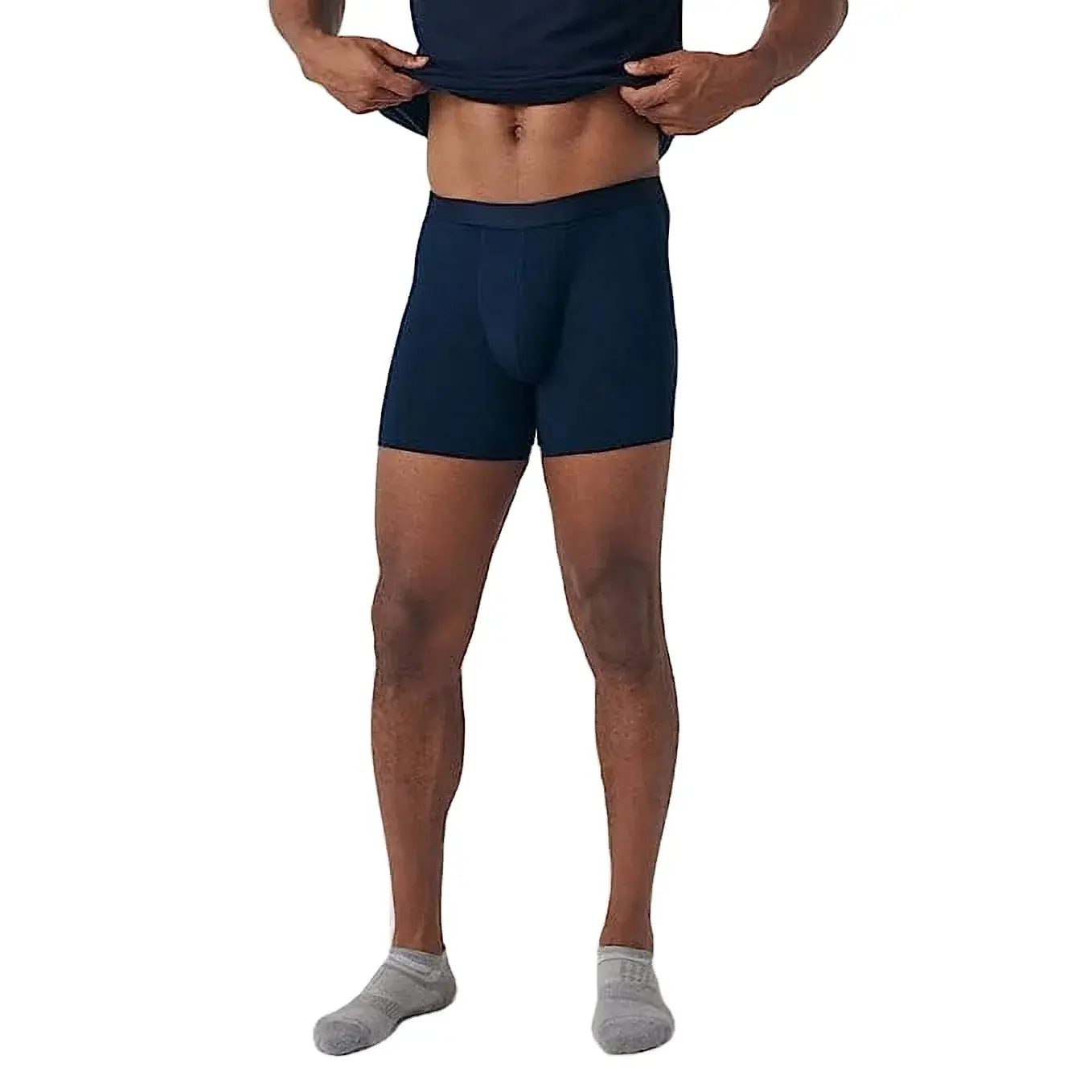 Fabrika toptan özel yüksek kalite gerçek klasik Ultra yumuşak Boxer külot erkekler için no-binmek Micromodal erkek iç çamaşırı