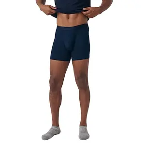 Cuecas boxer ultra-macias clássicas verdadeiras de alta qualidade personalizadas por atacado de fábrica para homens sem passeio roupa íntima micromodal masculina