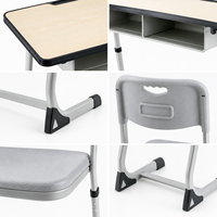 Ensemble Chaise et Bureau Enfant Ajustables et Confortables – Mobilier Moderne pour Chambre, Bureau à Domicile, École, Salle de Classe, Hôtel et Salon