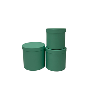 Boîte cylindrique noire en carton avec logo en relief doré, finition mate, boîte ronde pour fleurs avec couvercle pour cadre photo - Product Image 3