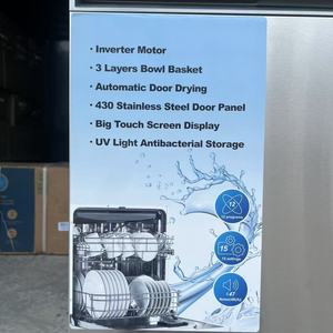 Lavavajillas de 15 servicios con control táctil digital LED, nuevo diseño 2025, estándar europeo, 12 programas con luz UV y secado automático de puerta. - Product Image 3