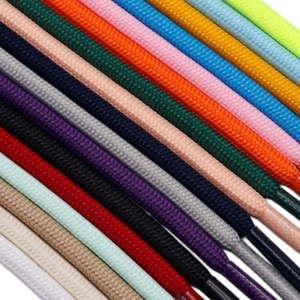 เชือกผูกรองเท้าแบบกลมสีพื้นขนาด 4 มม. ความยาวตามสั่ง พร้อมถุงใส่เชือกผูกรองเท้า แฟชั่นสำหรับเปลี่ยนเชือกรองเท้าสไตล์ <span class=keywords><strong>Yeezy</strong></span> รองเท้าผ้าใบแบบ Dad Sneakers และรองเท้าบูท - Product Image 3