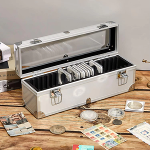 25 + nhôm đồng xu lưu trữ hộp nhôm đồng xu hiển thị trường hợp đồng xu sàn bộ sưu tập trường hợp - Product Image 3