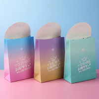 Sacs cadeaux en papier écologiques de luxe personnalisés en gros, haut de gamme, pour bonbons, avec ruban, pour boutique, emballage cadeau