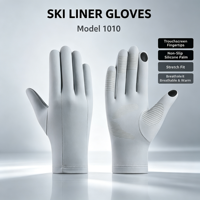 Gants d'hiver en polaire fine pour l'extérieur, doublure intérieure pour le ski, conduite automne-hiver, écran tactile, antidérapants, pour le sport et l'équitation